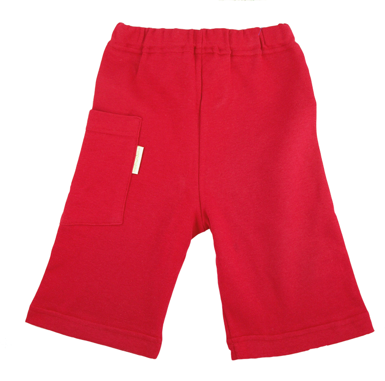 Tim&Teja shorts av 100% ekologisk bomull ekologiskt färgad röd