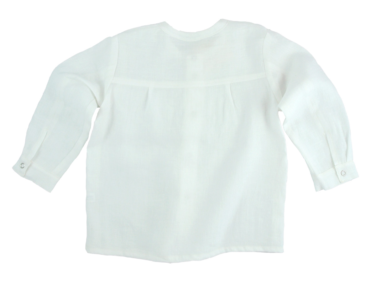 Minimundus skjorta av 100% ekologiskt lin vit