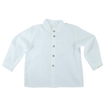 Minimundus skjorta av 100% ekologisk bomull vit