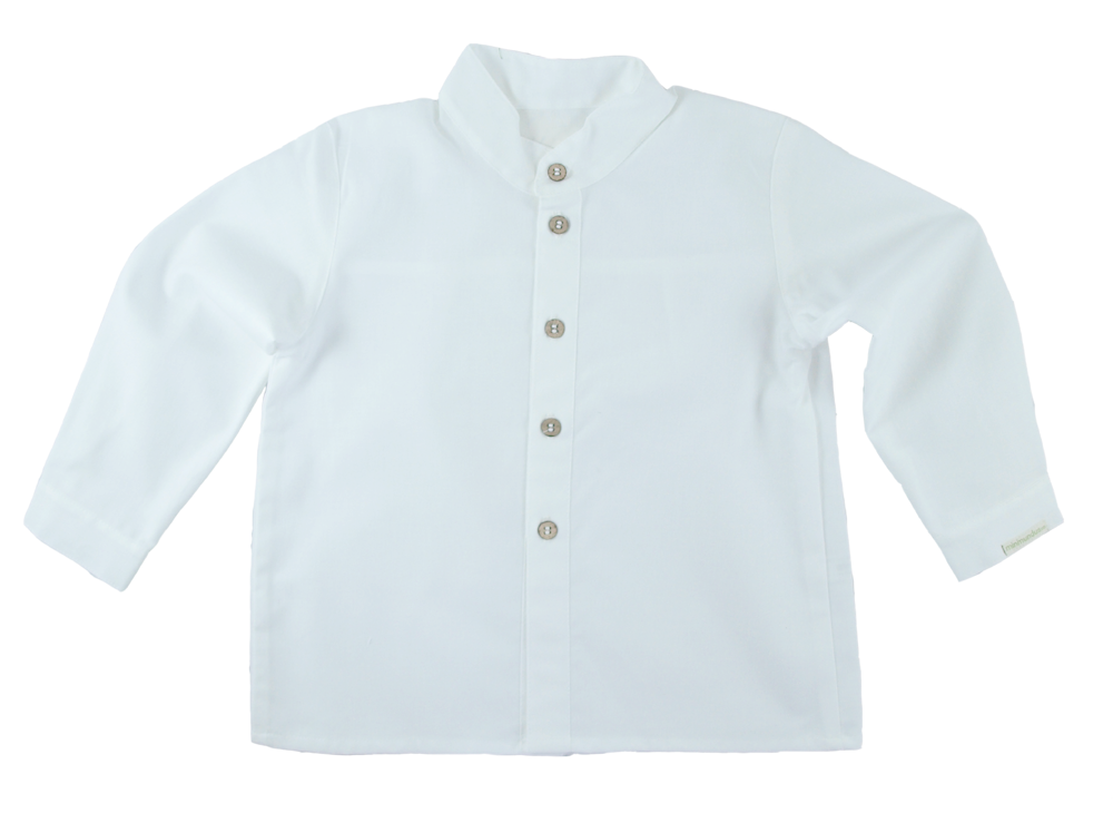 Minimundus skjorta av 100% ekologisk bomull vit