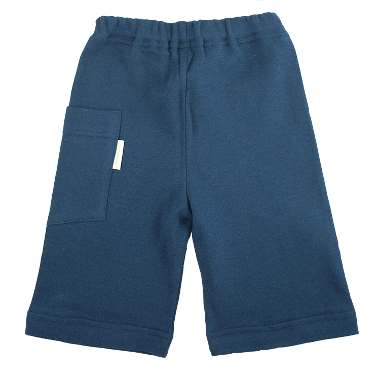 Tim&Teja shorts av 100% ekologisk bomull ekologiskt färgad marinblå