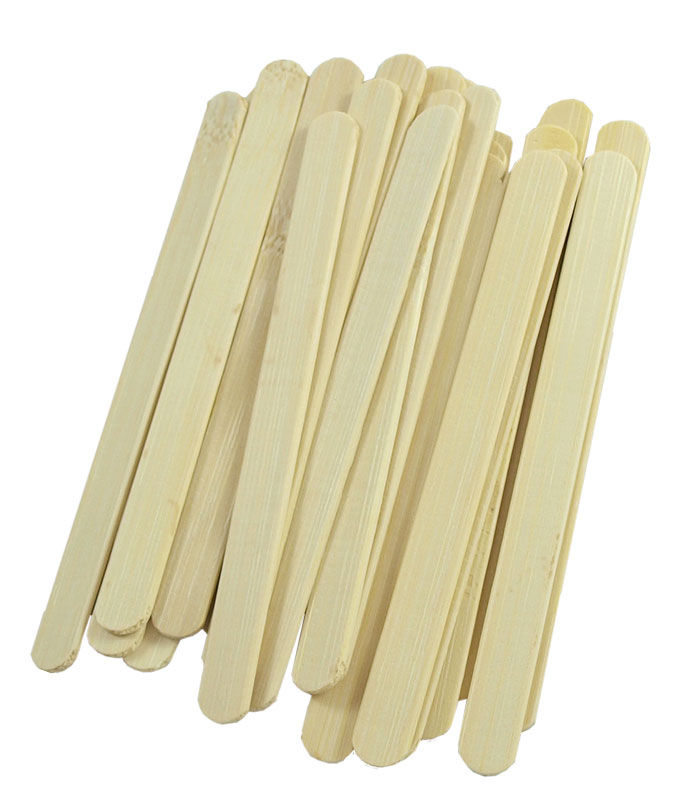 glasspinnar av bambu till glassformar av rostfritt stål