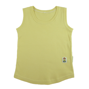 Tim&Teja linne av 100% ekobomull ekologiskt färgad gul