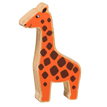 Giraff av gummiträ handgjord FairTrade Lanka Kade