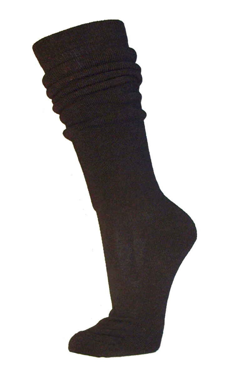 Skid- rid- och sportstrumpa ullfrotté merinoull svart