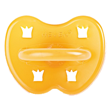 Heveababy napp av naturgummi naturell rund 0-3 mån