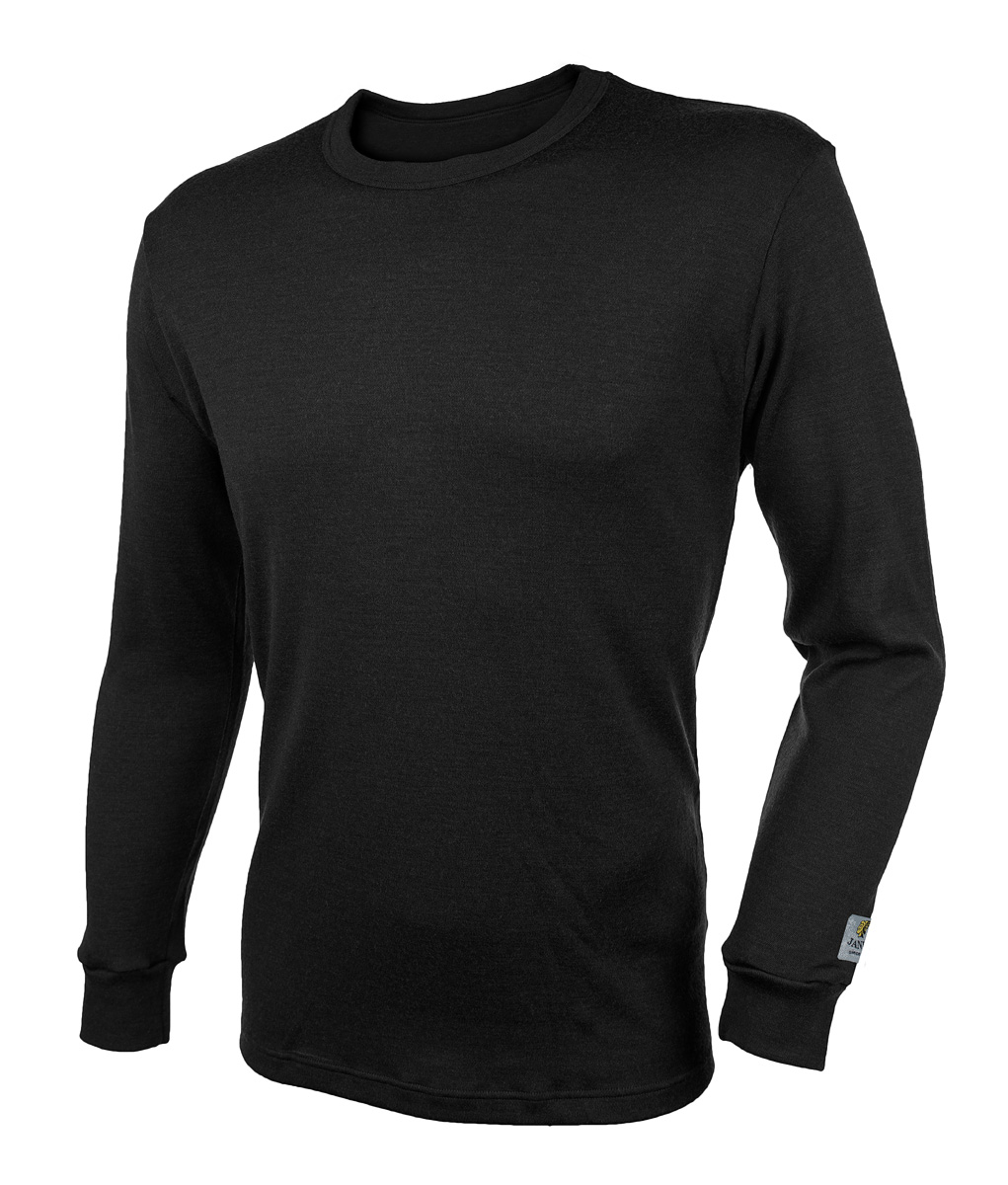 Janus BlackWool Extra herr tröja 100% merinoull svart