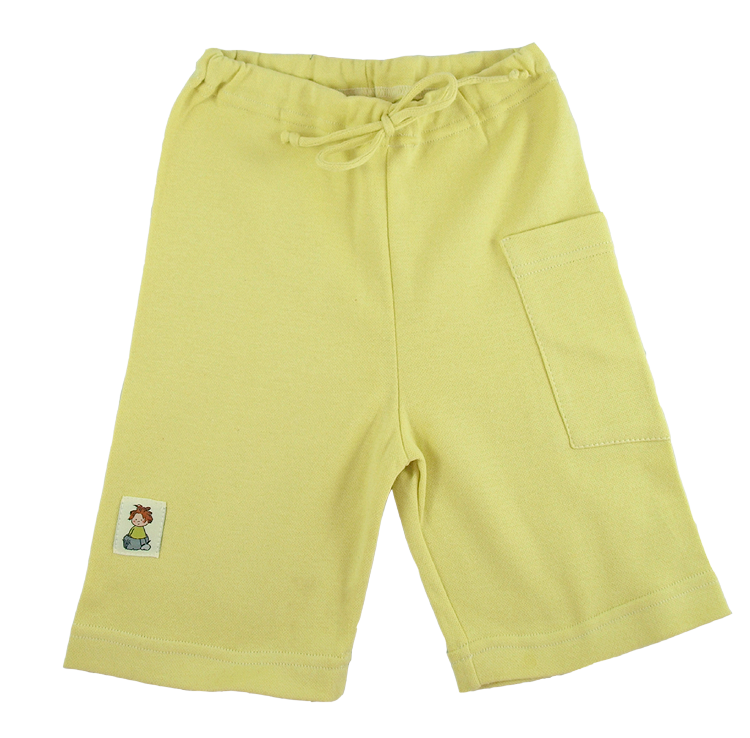 Tim&Teja shorts 100% ekologisk bomull ekologiskt färgad gul