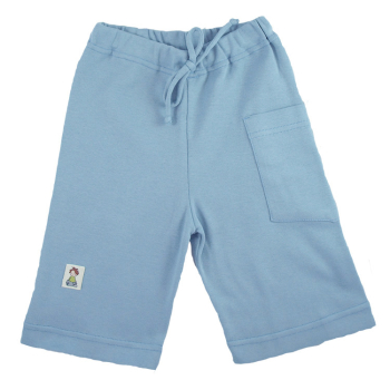Tim&Teja shorts av 100% ekologisk bomull ekologiskt färgad ljusblå
