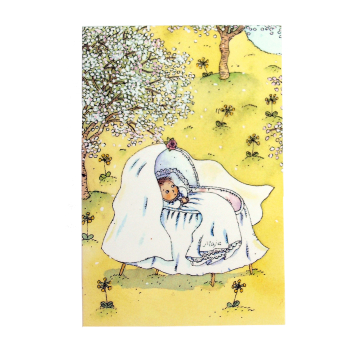 Gratulationskort Majas visa 15x11 cm stort kort med kuvert