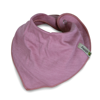 Dregglis, dregelscarf halsduk från Janus babyull LightWool rosa