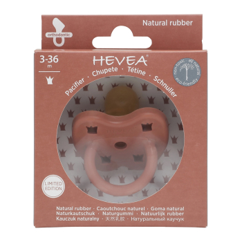 Heveababy napp av naturgummi Elves Red