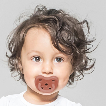 Heveababy napp av naturgummi Elves Red