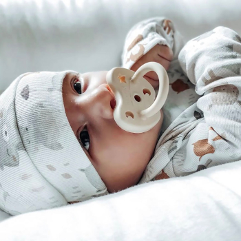 Hevea napp naturgummi rund Milky White