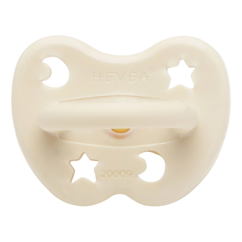 Hevea napp naturgummi rund Milky White