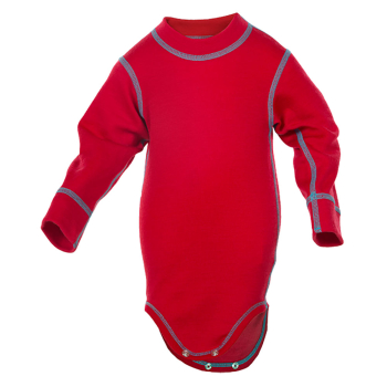 Janus Kids Basic Wool body 100% merinoull röd