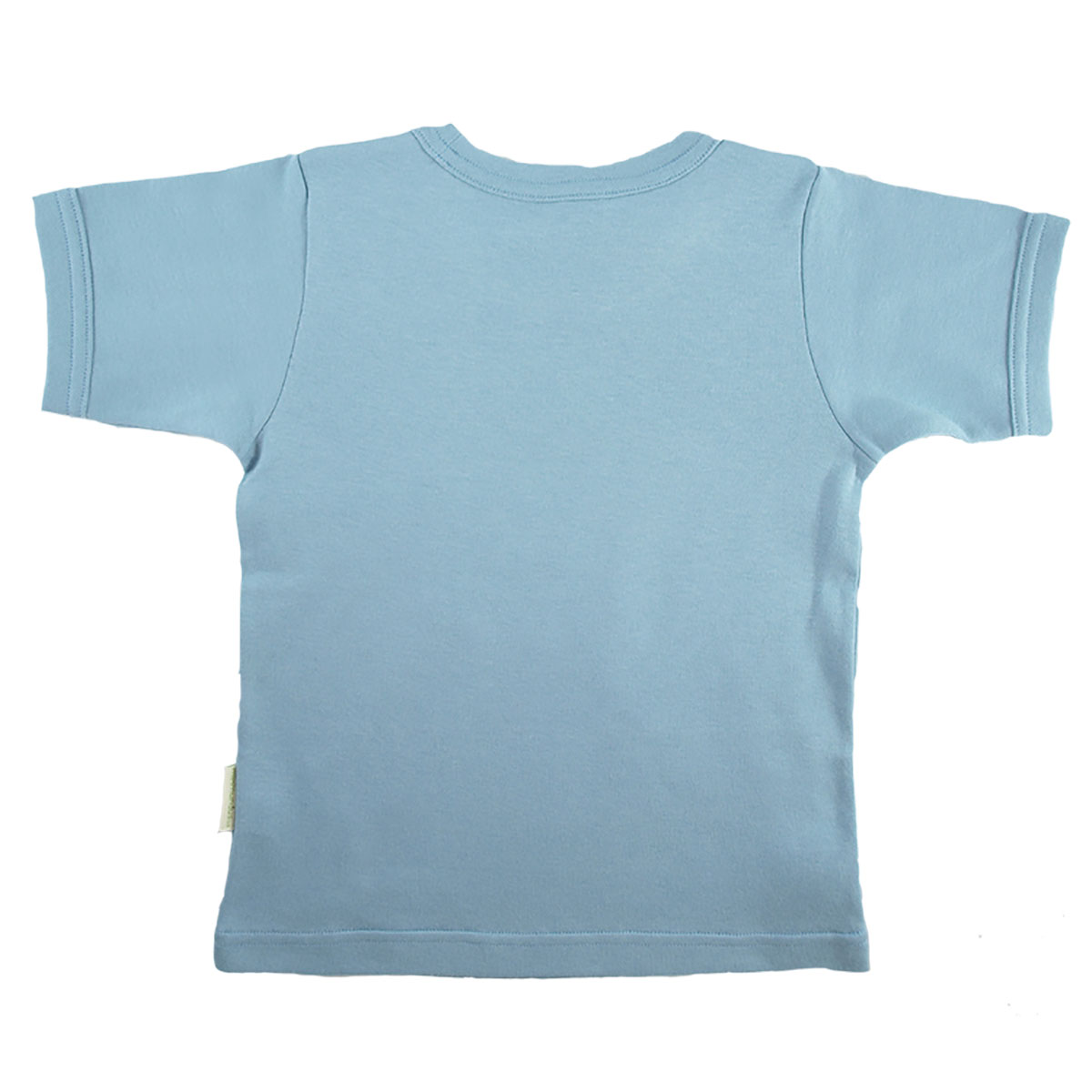 Tim&Teja t-shirt tröja med kort ärm 100% ekologisk bomull ekologiskt färgad ljusblå