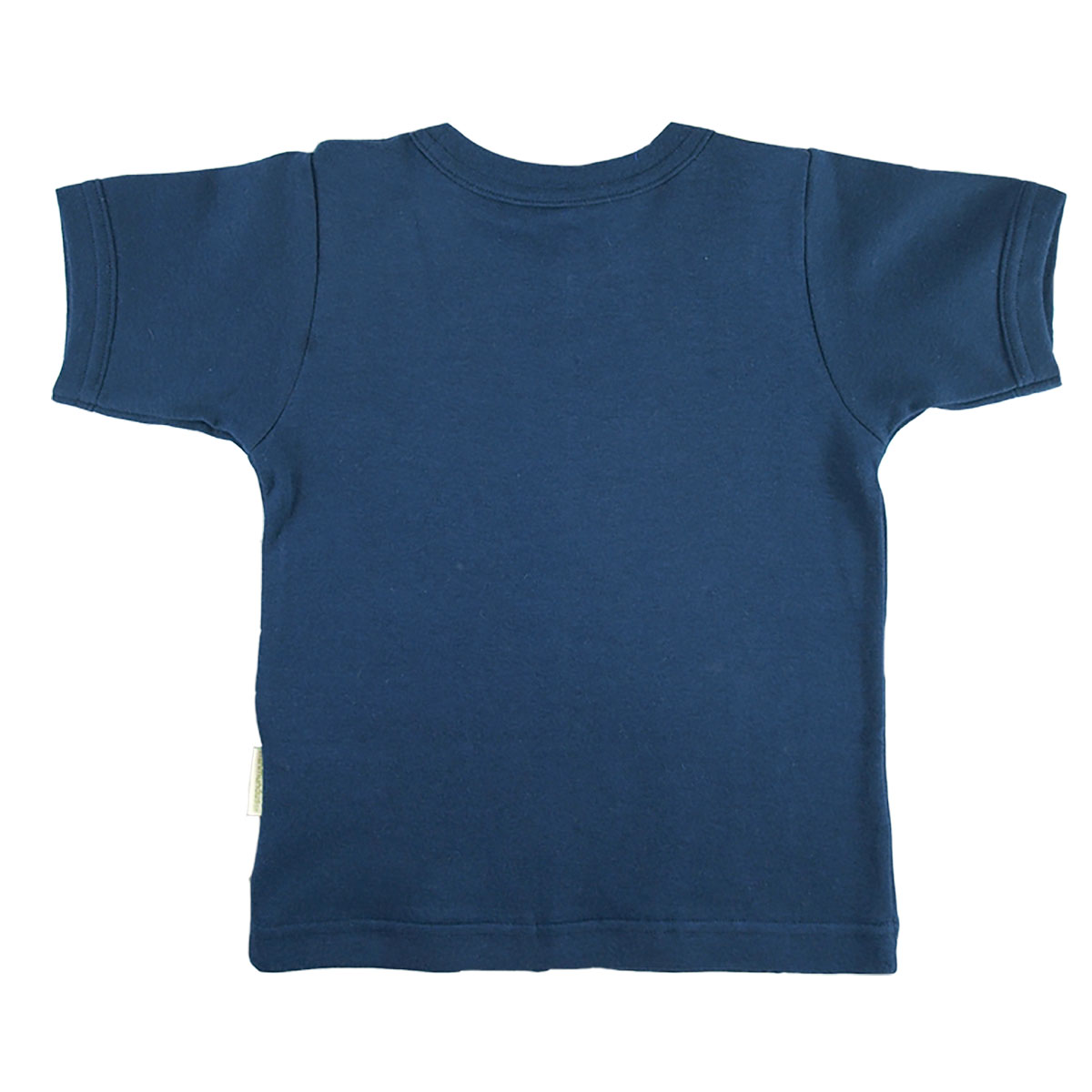 Tim&Teja t-shirt tröja med kort ärm 100% ekologisk bomull ekologiskt färgad marinblå