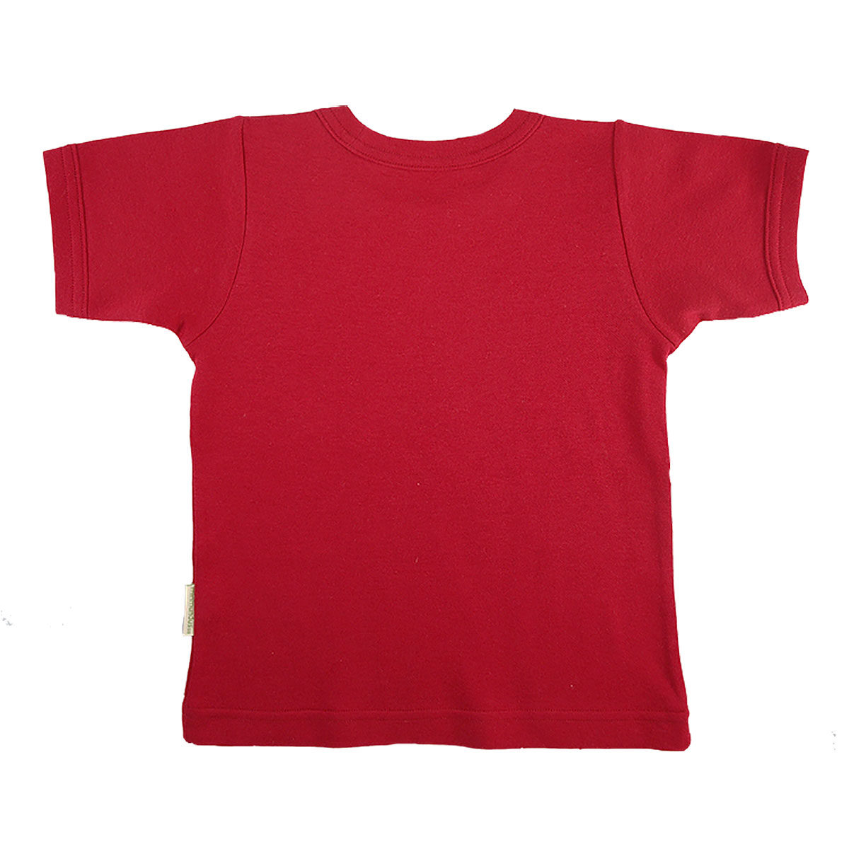 Tim&Teja t-shirt tröja med kort ärm 100% ekologisk bomull ekologiskt färgad röd