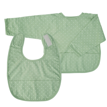 Set med Haklapp + haklapp med ärm grön - Bild 4