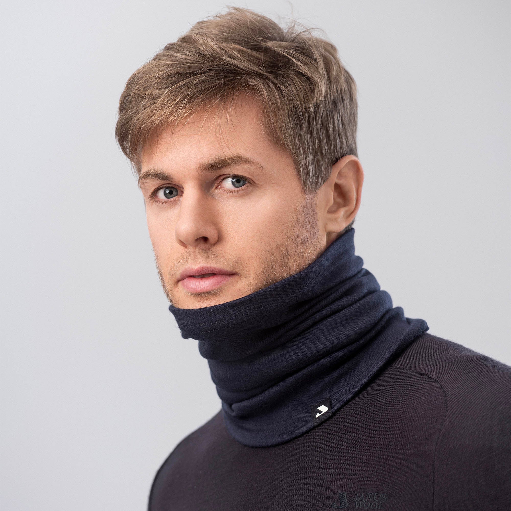 Janus tubhalsduk vuxen merinoull, blå - Bild 2
