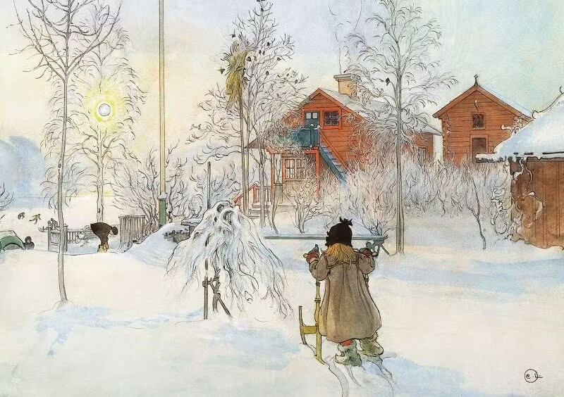 Julkort 15×10 cm Gården och brygghuset