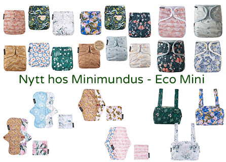 EcoMini pocketblöjor och tygbindor puff